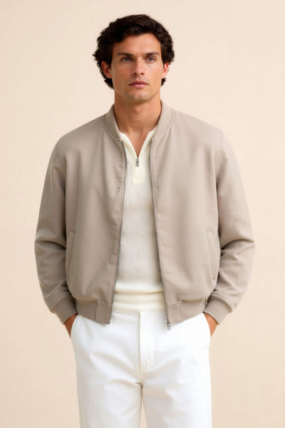 Matthias | Minimalistische Bomberjacke – Elegant, Stilvoll & Vielseitig