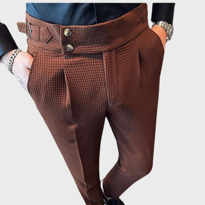Noah | Karierte Herren Hose mit hohem Bund