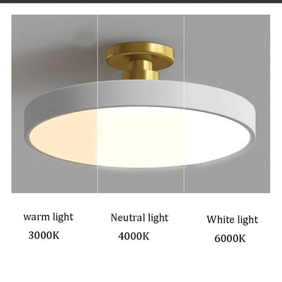 LuxLume | Moderne LED-Deckenleuchte mit edlen Goldakzenten