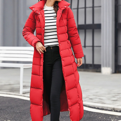 Emilia | Elegante Pufferjacke mit Umlegekragen und Knopf für Damen