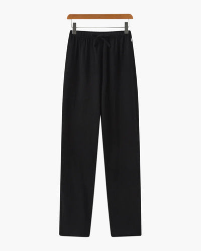 Adrian | Leichte Slim Fit Herren Sommer Leinenhose mit Kordelzug