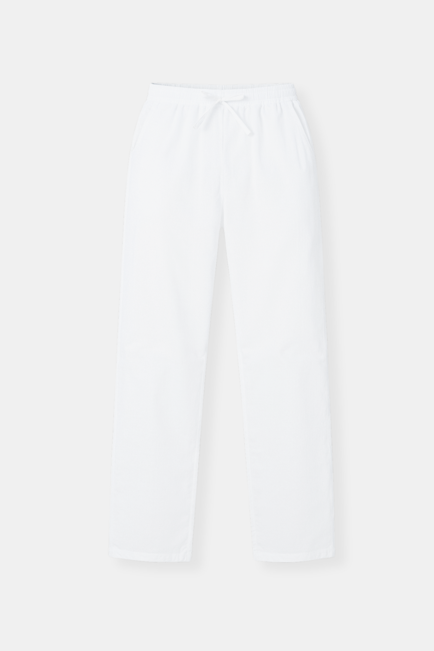 Leonardo | Herren-Loungebundhose in Weiß mit Kordelzug