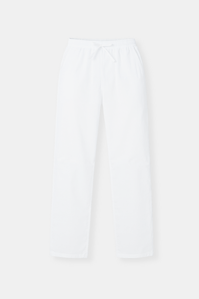 Leonardo | Herren-Loungebundhose in Weiß mit Kordelzug