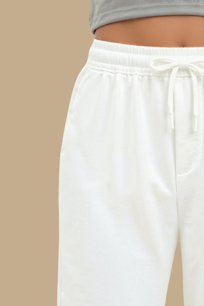 Bequeme Damenhose mit elastischem Bund und Kordelzug