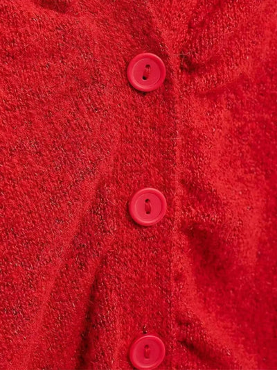 Sandra | Strickjacke mit floralen Akzenten und V-Ausschnitt