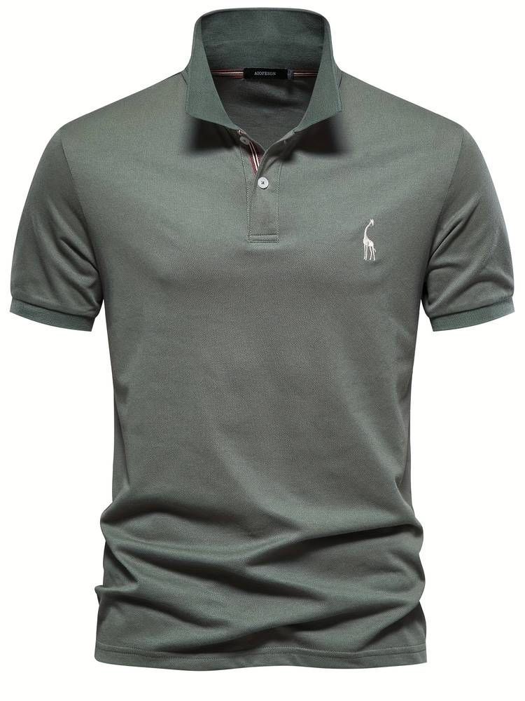 Mateo | Slim Fitted Klassisches Poloshirt mit dezentem Kragendetail