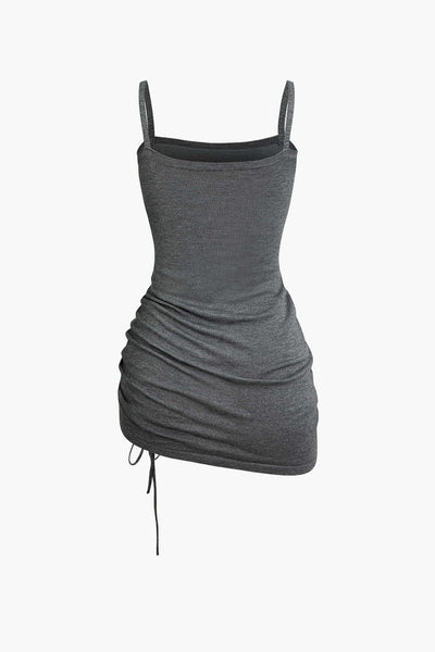 Anastasia | Zweiteiler-Set mit Cutout-Pullover & gerafftem Kleid