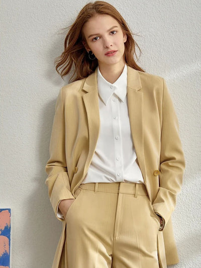 Kirsten | Vielseitiges Blazer und Schmalgeschnittenes Hosen Set mit Knöchellänge