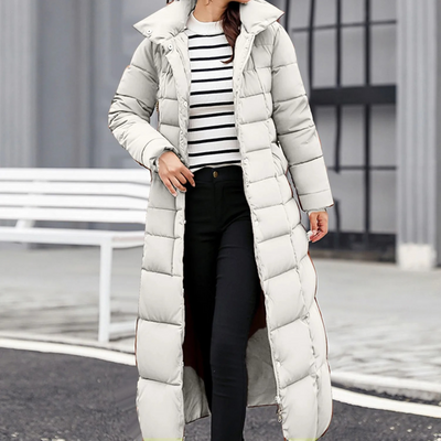 Emilia | Elegante Pufferjacke mit Umlegekragen und Knopf für Damen