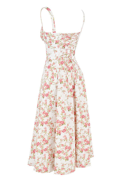 Anna | Fuchsia Taillenformendes Midikleid