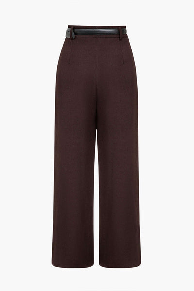 Elena | Elegante High-Waist Hose mit Wickeldetail