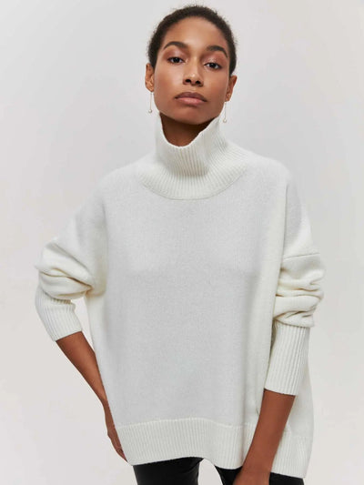 Xandra | Gestrickter Pullover Mit Langem Hals Zendoo.de