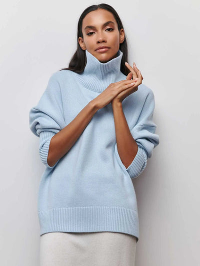 Xandra | Gestrickter Pullover Mit Langem Hals Zendoo.de