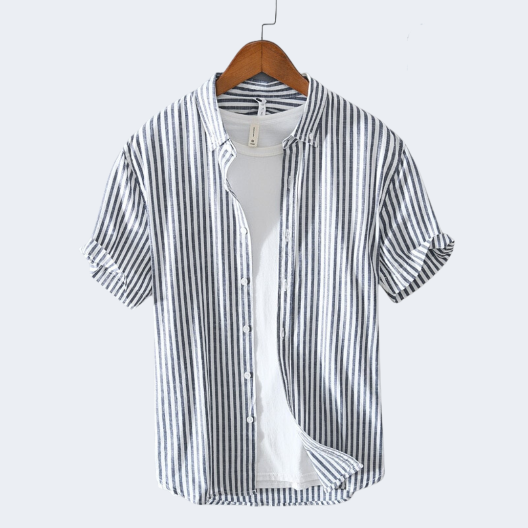 Anton | Herren Sommerhemd mit Streifenmuster
