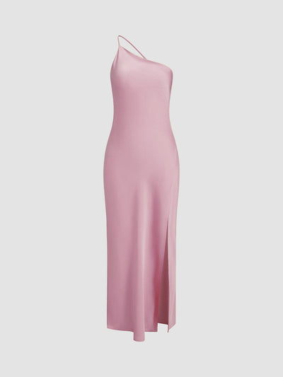 Katharina | Elegantes Rückenfreies Satinkleid für Hochzeit und Party