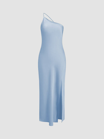 Katharina | Elegantes Rückenfreies Satinkleid für Hochzeit und Party