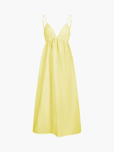 Elena | Rückenfreies Maxi-Kleid mit Cut-Out – Zeitlose Sommer-Eleganz