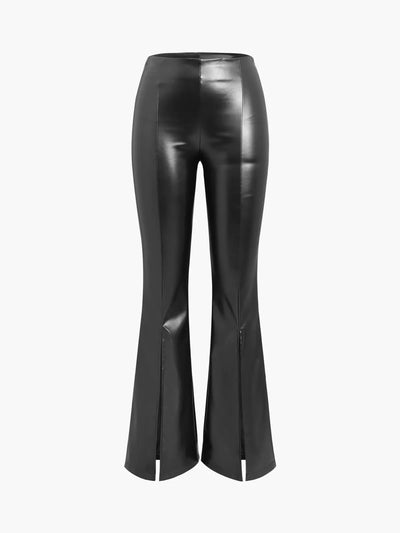Emilia | Ausgestellte Flair-Hose mit Reißverschlüssen Zendoo.de