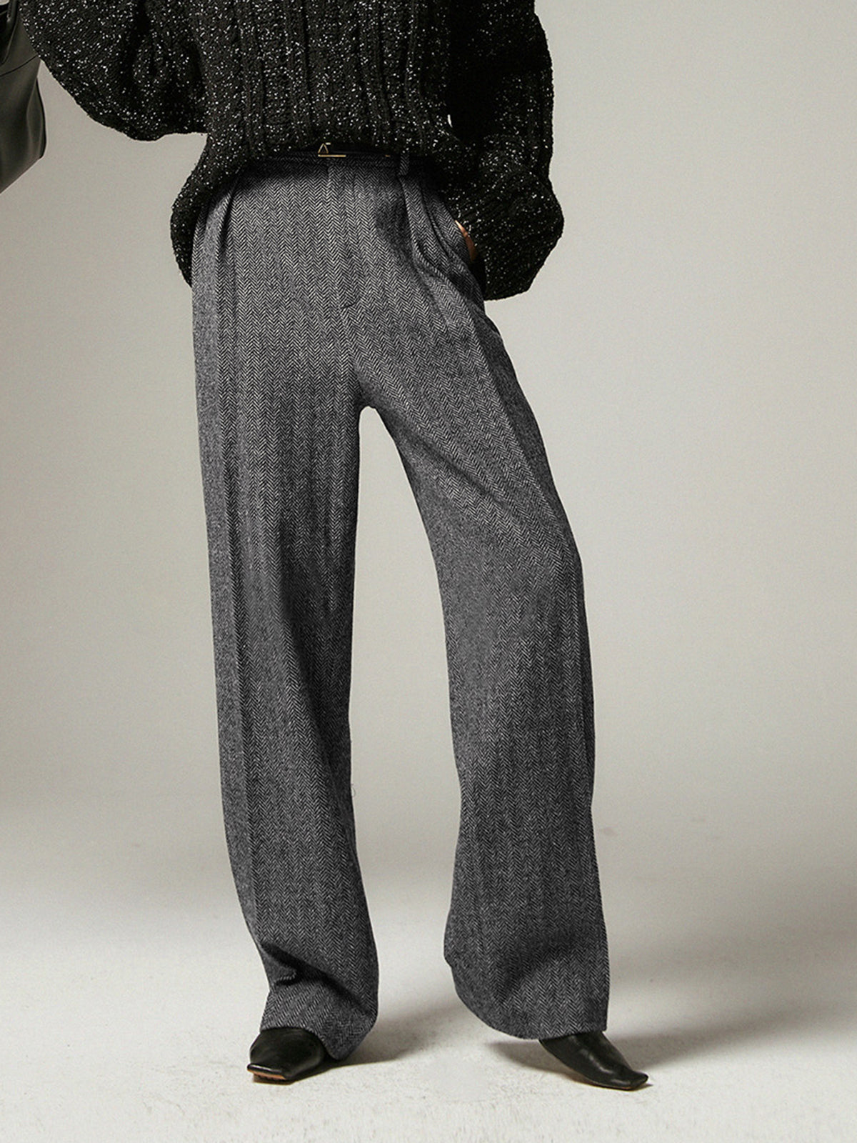 Xenia | Graue Chino Hose Everyday Comfort