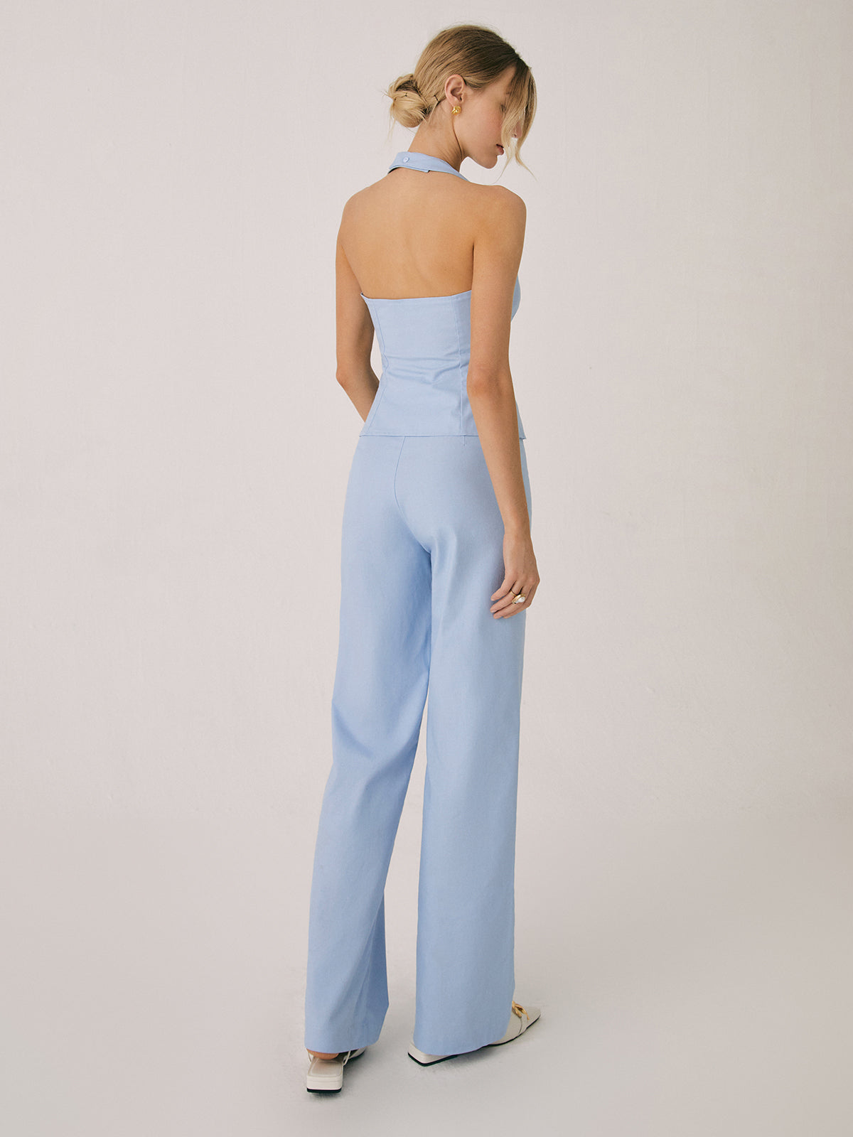 Amelie | Elegantes Zweiteiliges Set mit Weste & Weitbein-Hose
