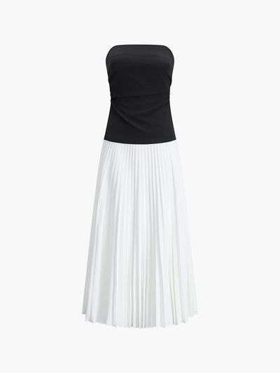 Elise | Stilvolles Bustier-Top & Fließender Maxi-Rock für einen edlen Look