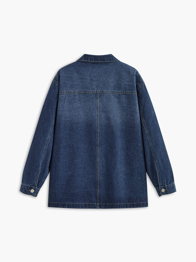 Emma | Oversized Denim-Jacke – Lässig und vielseitig