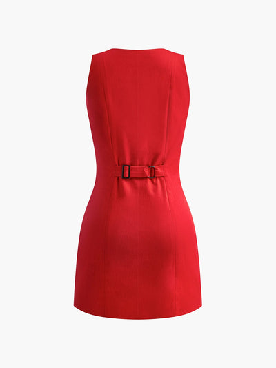 Carolin | Elegantes Ärmelloses Baumwollkleid für Freizeit, Urlaub und Arbeit