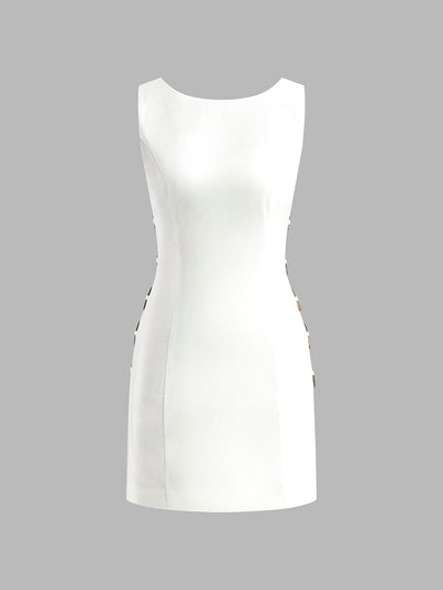 Carlotta | Elegantes Minikleid mit Cut-Outs & Ring-Details