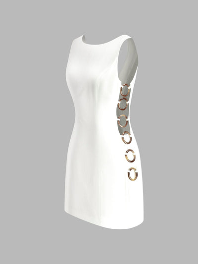 Carlotta | Elegantes Minikleid mit Cut-Outs & Ring-Details