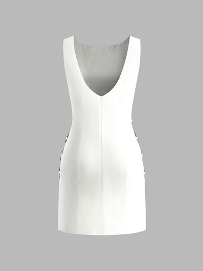 Carlotta | Elegantes Minikleid mit Cut-Outs & Ring-Details