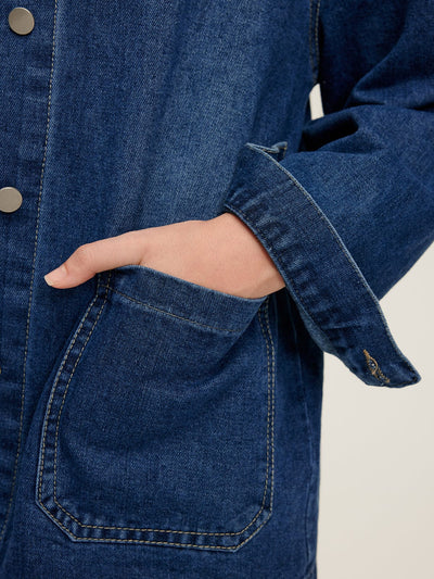Emma | Oversized Denim-Jacke – Lässig und vielseitig