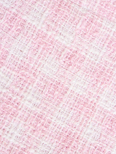 Lotte | Rosa Tweed Topjacke mit goldenen Knöpfen für Damen