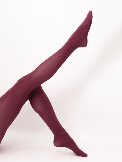 Elegante Bordeauxrote Strumpfhose – Stilvoll & Komfortabel