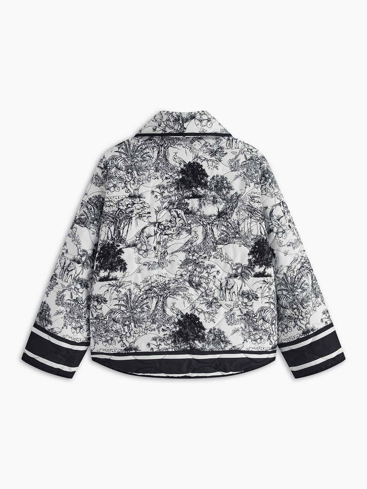 Leichte Sommerjacke mit Kunstvollem Print – Eleganz trifft auf Komfort