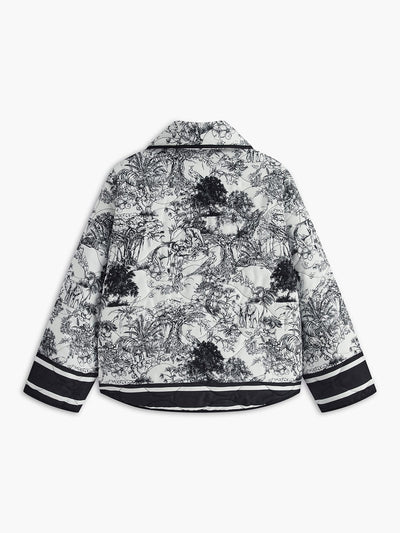 Leichte Sommerjacke mit Kunstvollem Print – Eleganz trifft auf Komfort
