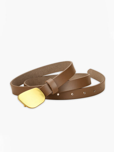 Tamara | Gürtel Mit Goldknopf