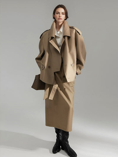 Elena | Oversized Trenchcoat – Zeitlose Eleganz trifft auf modernen Chic