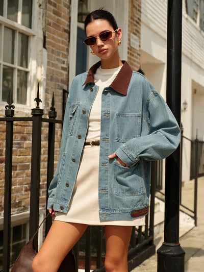 Isabelle | Kontrast-Jeansjacke Zendoo.de