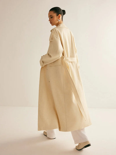 Jonas | Gürteltrenchcoat mit Revers und Taschen Zendoo.de