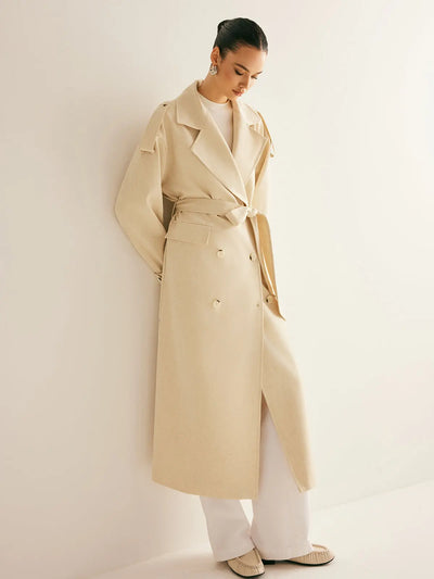 Jonas | Gürteltrenchcoat mit Revers und Taschen Zendoo.de