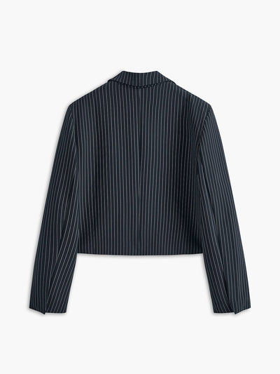 Katja | Stylisher Kurzer Gestreifter Blazer für Damen