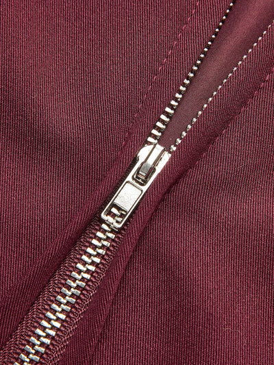 Elena | Minimalistische Jacke in Burgunderrot – Eleganz trifft Vielseitigkeit