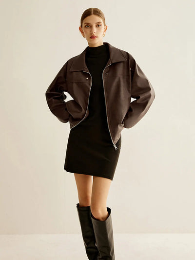Mila | Zipper-Kunstlederjacke Zendoo.de