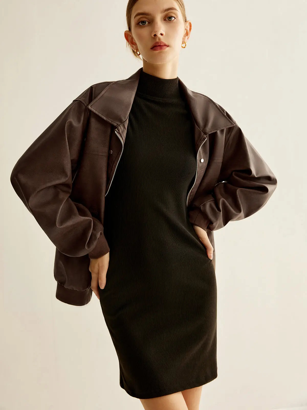 Mila | Zipper-Kunstlederjacke Zendoo.de