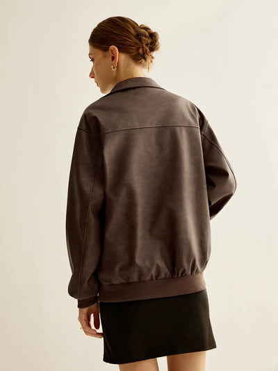 Mila | Zipper-Kunstlederjacke Zendoo.de