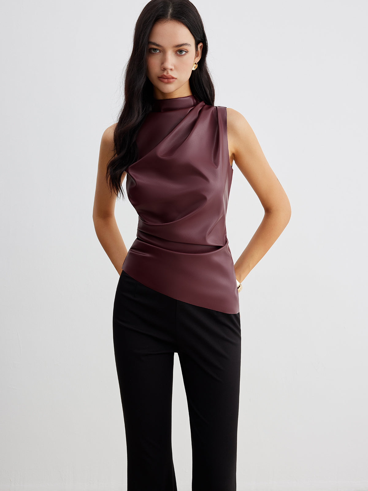 Marousha | Kunstleder Tanktop