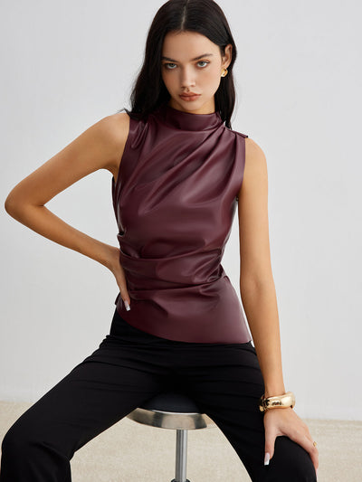 Marousha | Kunstleder Tanktop