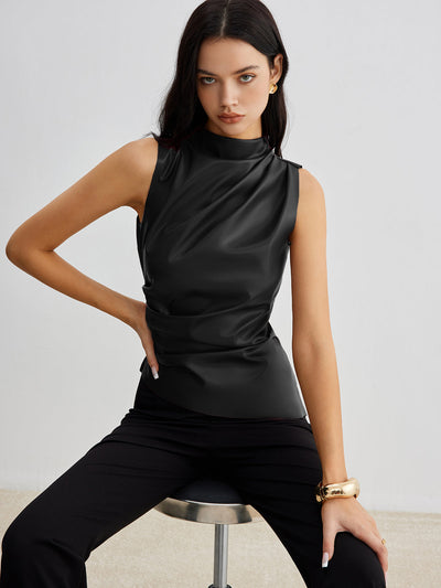 Marousha | Kunstleder Tanktop