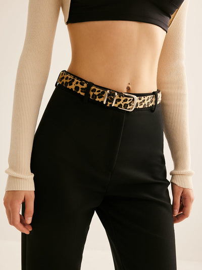 Leandra | Stilvolle Schnalle Leopard Print Gürtel