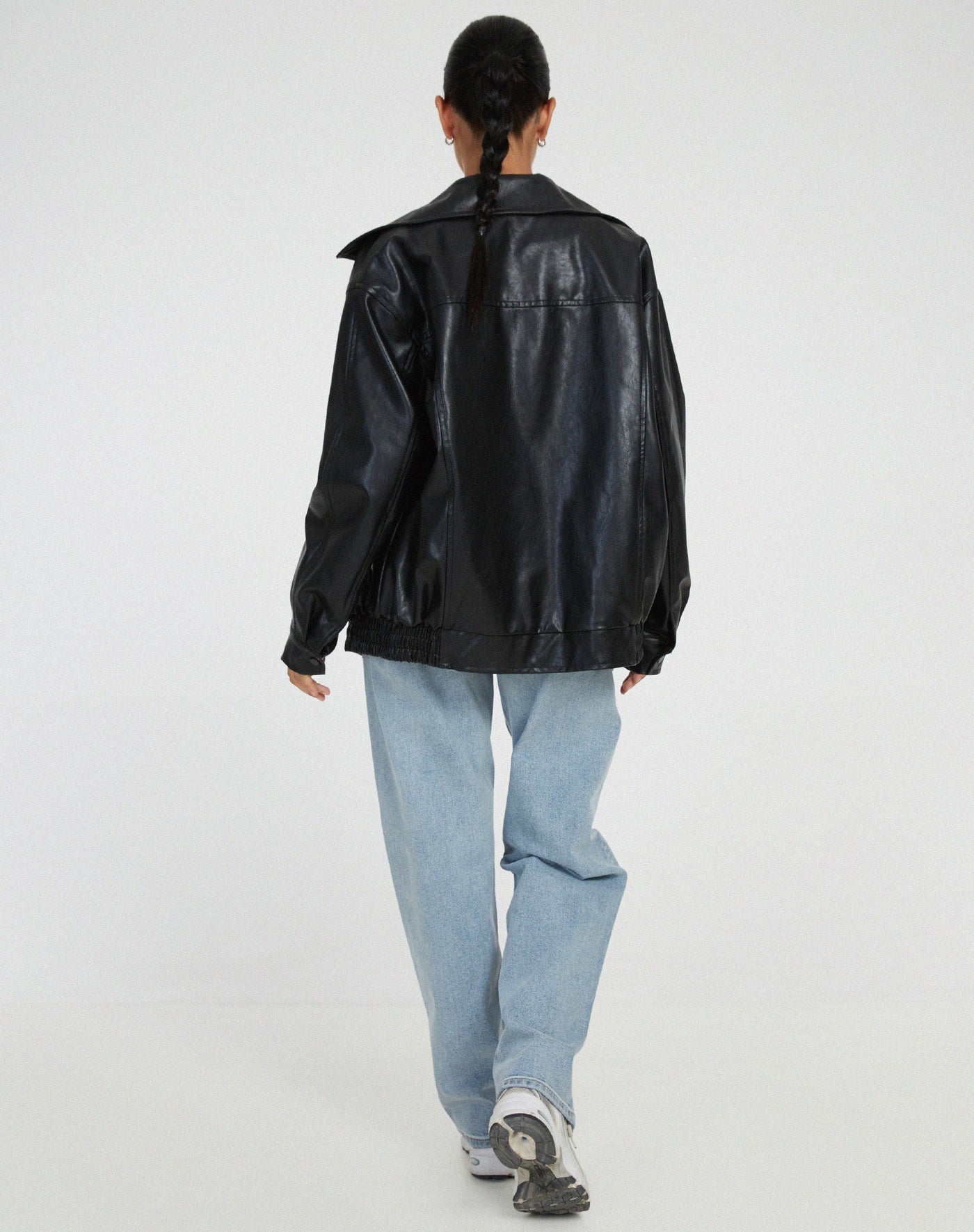Sophia | Oversized PU-Lederjacke Damen – Modischer Look, Hochwertiges Kunstleder
